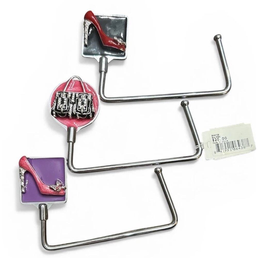 SPRING STREET JEWELED HEELS AND BAG HANDBAG HOLDER 3PC SET